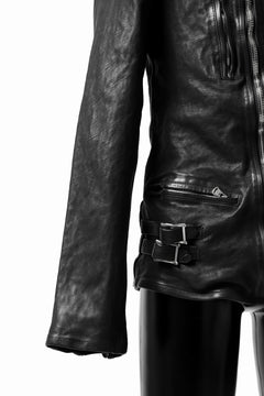 画像をギャラリービューアに読み込む, ISAMU KATAYAMA BACKLASH exclusive DOUBLE RIDERS JACKET / JP-CALF GARMENT WASHED (BLACK)