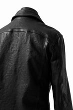 画像をギャラリービューアに読み込む, ISAMU KATAYAMA BACKLASH exclusive DOUBLE RIDERS JACKET / JP-CALF GARMENT WASHED (BLACK)