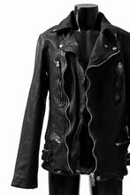 画像をギャラリービューアに読み込む, ISAMU KATAYAMA BACKLASH exclusive DOUBLE RIDERS JACKET / JP-CALF GARMENT WASHED (BLACK)