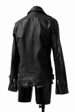 画像をギャラリービューアに読み込む, ISAMU KATAYAMA BACKLASH exclusive DOUBLE RIDERS JACKET / JP-CALF GARMENT WASHED (BLACK)