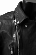 画像をギャラリービューアに読み込む, ISAMU KATAYAMA BACKLASH exclusive DOUBLE RIDERS JACKET / JP-CALF GARMENT WASHED (BLACK)