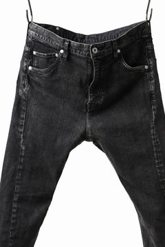 画像をギャラリービューアに読み込む, ISAMU KATAYAMA BACKLASH L/C SLIM DENIM PANTS / SPLASH DYED (BLACK)