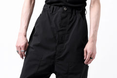 Load image into Gallery viewer, ISAMU KATAYAMA BACKLASH DOUBLE KNEE PANTS / STRETCH TYPEWRITER CLOTH (BLACK)