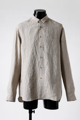 ISAMU KATAYAMA BACKLASH LONG SLEEVE SHIRT / SOFT LINEN (NATURAL)