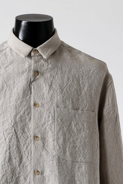 画像をギャラリービューアに読み込む, ISAMU KATAYAMA BACKLASH LONG SLEEVE SHIRT / SOFT LINEN (NATURAL)