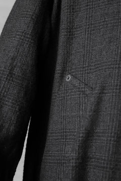 Load image into Gallery viewer, KLASICA DARK CHECK FR-US&#39;40 COAT / WASH OUT MIX WEAVE (DARK CHECK)