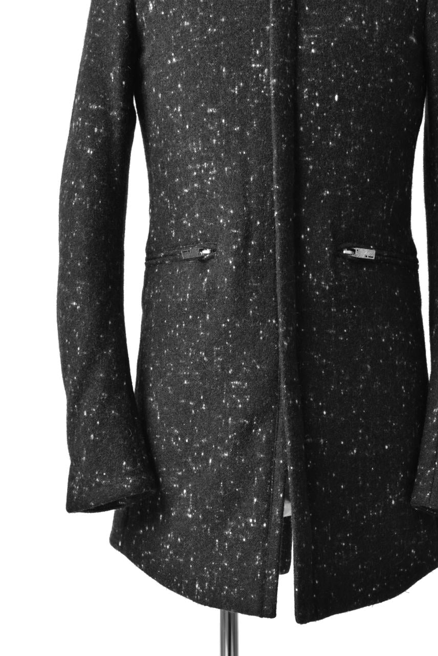 N/07 exclusive Padded Middle Coat / Wool Double-weave (SNOW BLACK)