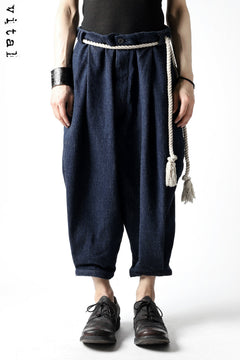 Load image into Gallery viewer, _vital exclusive roped tuck pants / low count denim