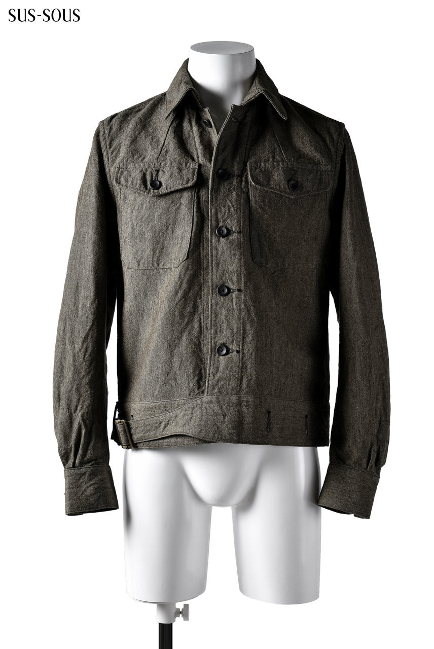 sus-sous overall blouses / L56/C44 1/1 cloth (KHAKI BEIGE)
