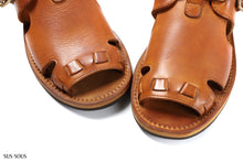 Load image into Gallery viewer, sus-sous sandal shoes / italy oiled cow leather *hand dyed (NATURAL)