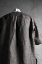 Load image into Gallery viewer, N/07 exclusive Henley Tunica Top [ Pure Linen Weave ] (BROWN)