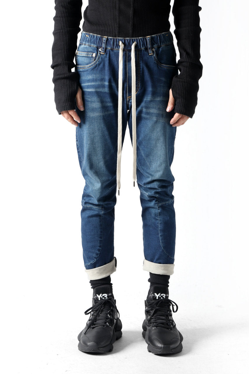 ATTACHMENT Easy Moto Pants / Satain High Power Stretch Denim (NAVY 