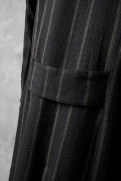 画像をギャラリービューアに読み込む, Aleksandr Manamis Double Breasted Stripe Coat