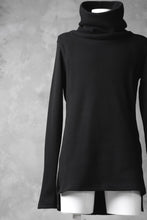 Load image into Gallery viewer, A.F ARTEFACT exclusive DUSTY WAFFLE DRAPED HIGH NECK TOPS (BLACK)