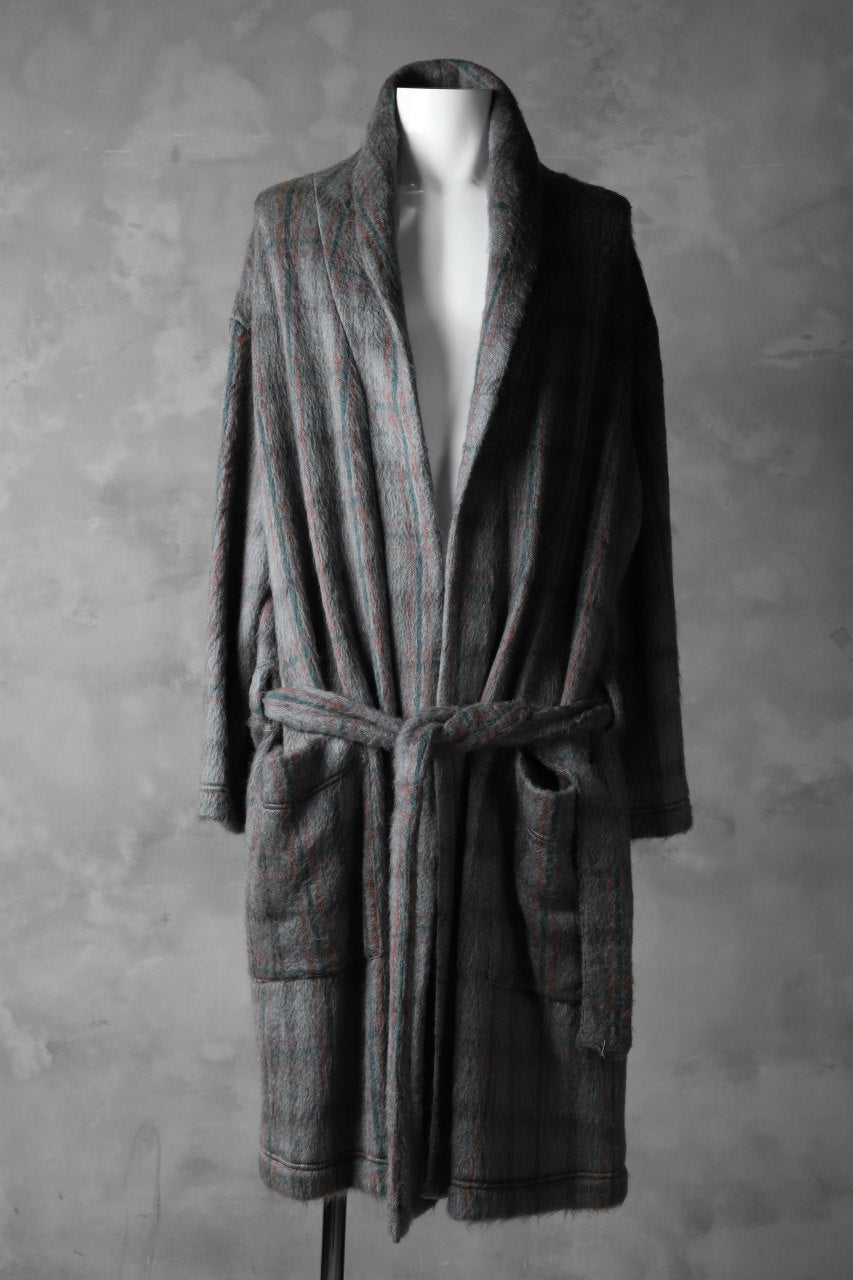 A.F ARTEFACT exclusive WARM GOWN COAT / SHAGGY SMOOTH KNIT