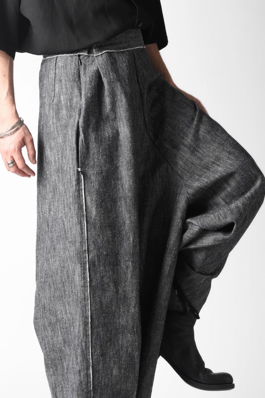 un-namable exclusive Metaboly Ultra Wide Pants / Blur Fabric (GREY)