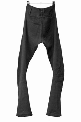 N/07 anatomy 3dimention pants extra stretch silk linen fabric (BLACK)