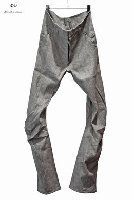 N/07 pant thin c/heavy jersey sumi dyed (ASPHALT)