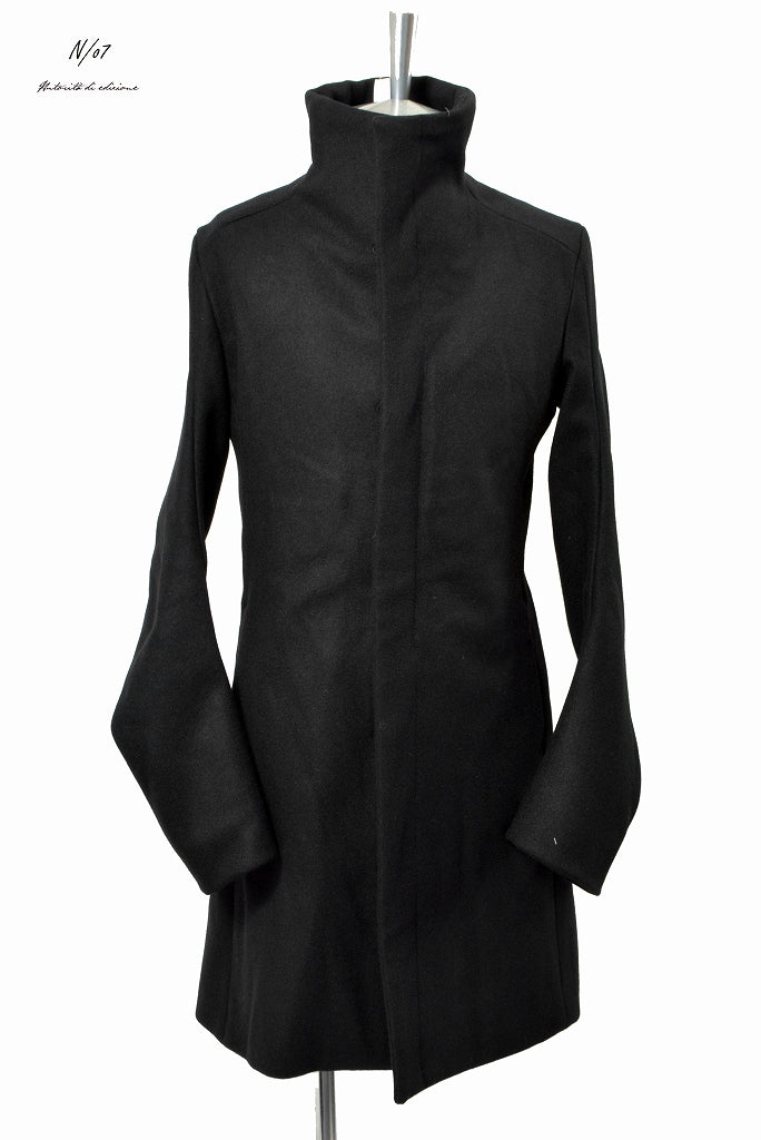 N/07 premium woolyarn cashmere coat (BLACK)