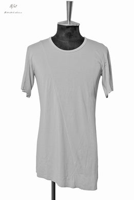 N/07 diagonal seam Tee sliky modal jersey (LIGHT GREY)