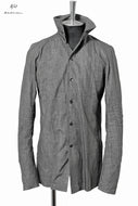N/07  hi neck shirt [popline sumi-ink dying] (GREY)