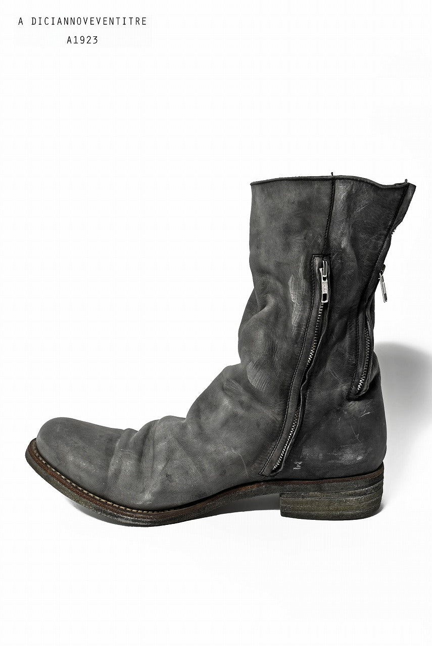 A DICIANNOVEVENTITRE A1923 DoubleFastner Boot Horse Oiled ST-3 (GRIGIO)