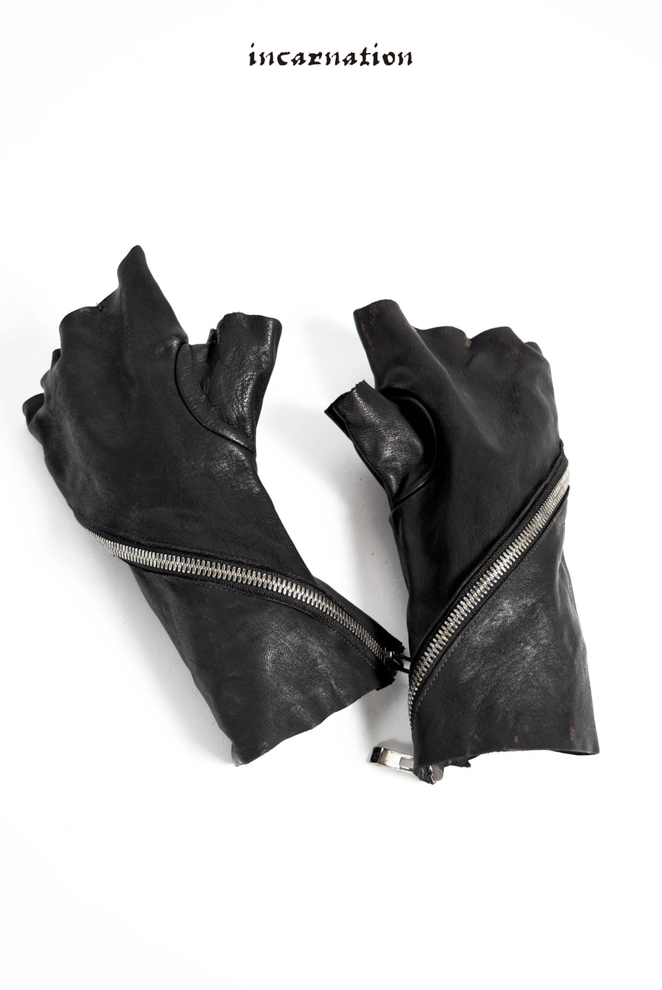 画像をギャラリービューアに読み込む, incarnation VITELLO SPALLE CONCIAVEGETALE(CALF SHOULDER FULL VEGE SOFT) gloves bias zip lined