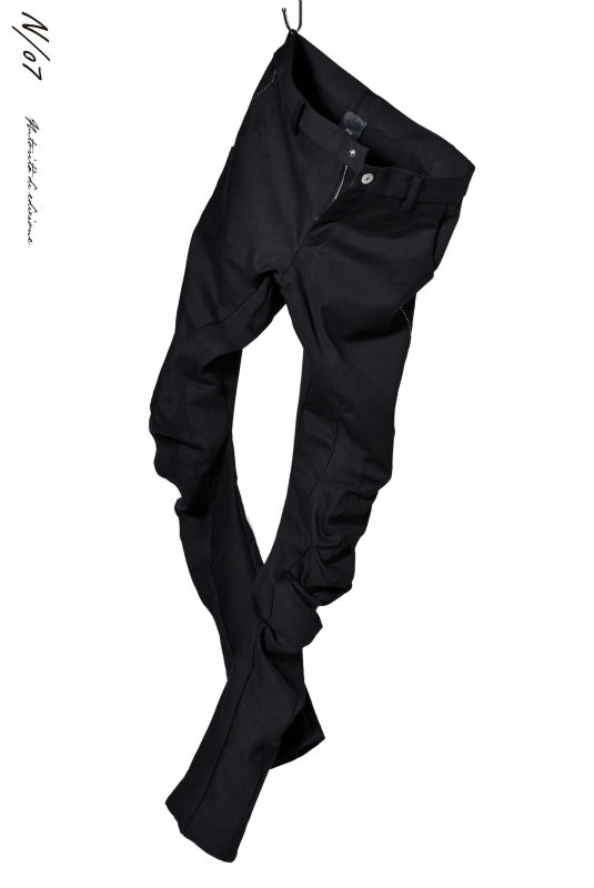 N/07 SPYRALPANT SLIM 13oz / SPANDEX-DENIM * OVERLOCKED (BLACK)の ...