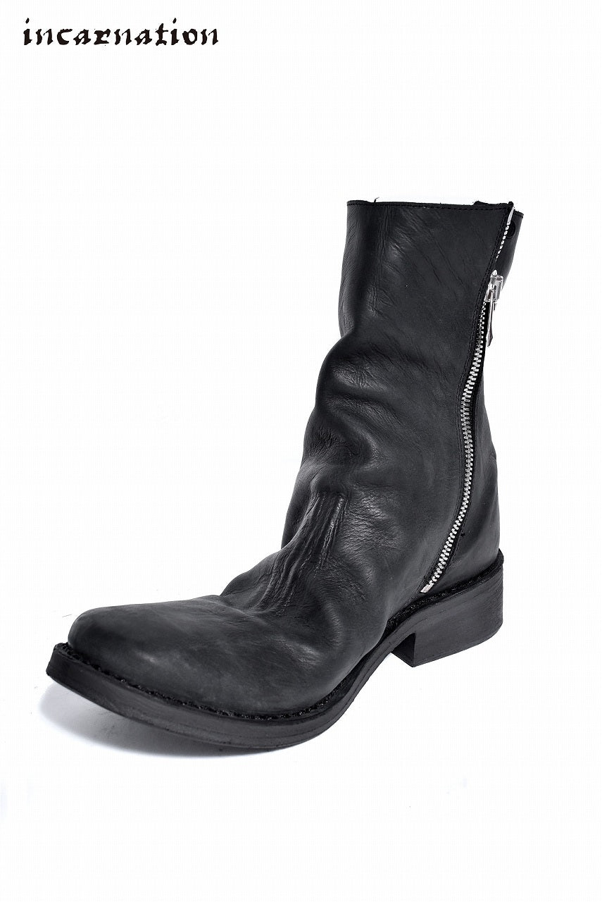 incarnation exclusive one piece side fastner boots lined " GUIDI VITELLO FIORE OPACO"