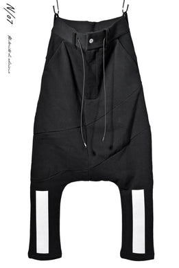 N/07 RUBBERIZED SARROUEL PANT / HYPER STRETCH SWEAT (BLACK)