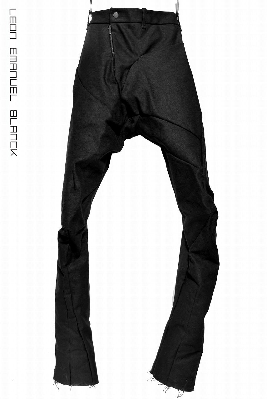 Load image into Gallery viewer, LEON EMANUEL BLANCK DISTORTION MILITARY HEAVY COTTON LONG PANTS (BLACK)