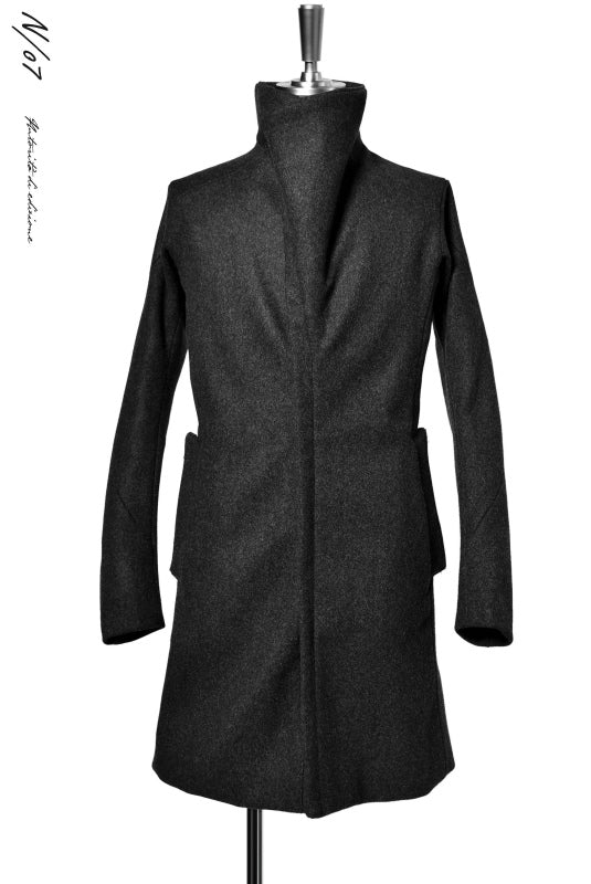 ジャケット・アウター N/07 ANATOMY HIGHNECK COAT N/07 ANATOMY HIGHNECK COAT / PREMIUM WOOLYARN CASHMERE (GREY)の