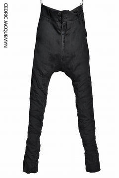 Load image into Gallery viewer, CEDRIC JACQUEMYN DROP CROTCH CASUAL PANTS TR37 FA180 (BLACK)