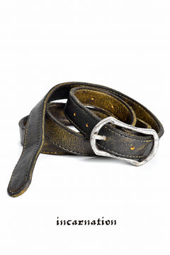 Load image into Gallery viewer, incarnation CALF WHITE BELT 1&#39; BUCKLE &quot;YELLOW DUST&quot;