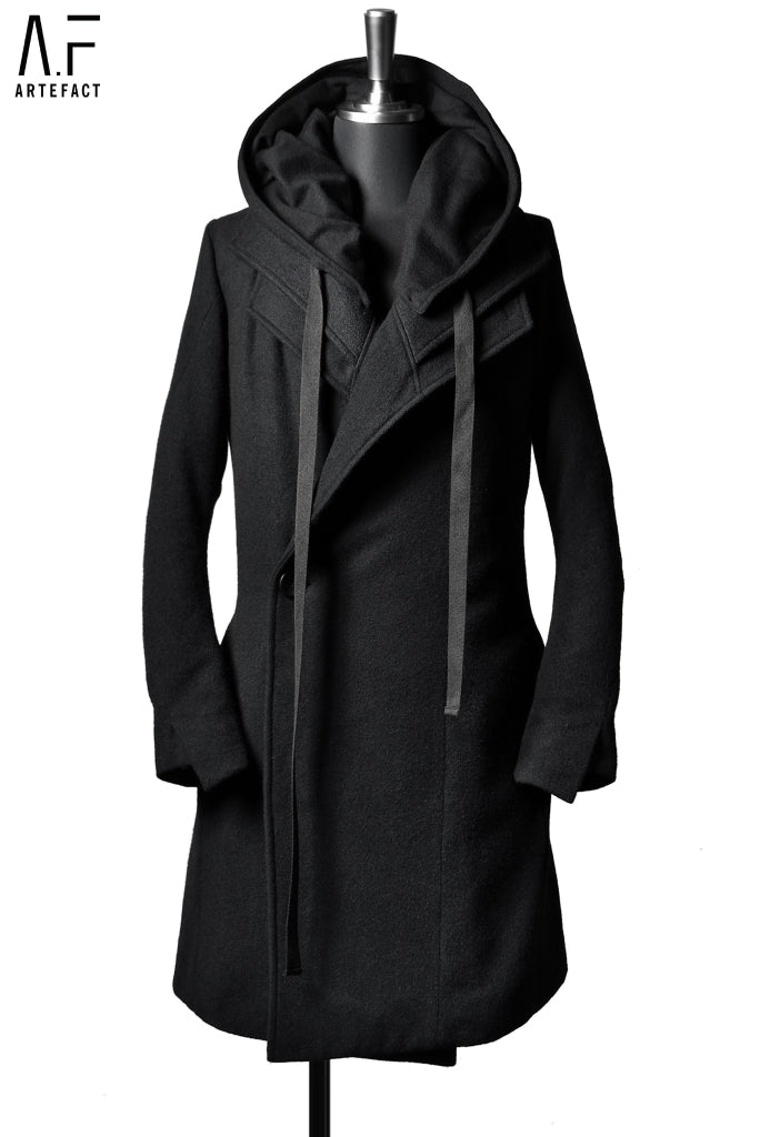 A.F  ウールロングコート　A.F ARTEFACT A.F ARTEFACT LAYER HOODED COATの商品ページ | エーエフ