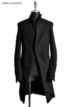 Load image into Gallery viewer, CEDRIC JACQUEMYN  exclusive LONG RAW COLLAR SUIT JACKET JA66 FA163 (BLACK)