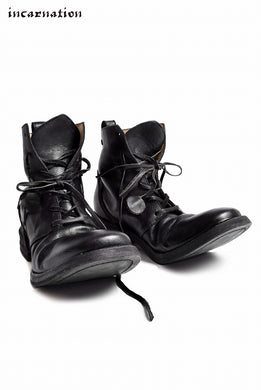incarnation Calf Leather 6 Holes Ancle Lined Leather Sole Boots