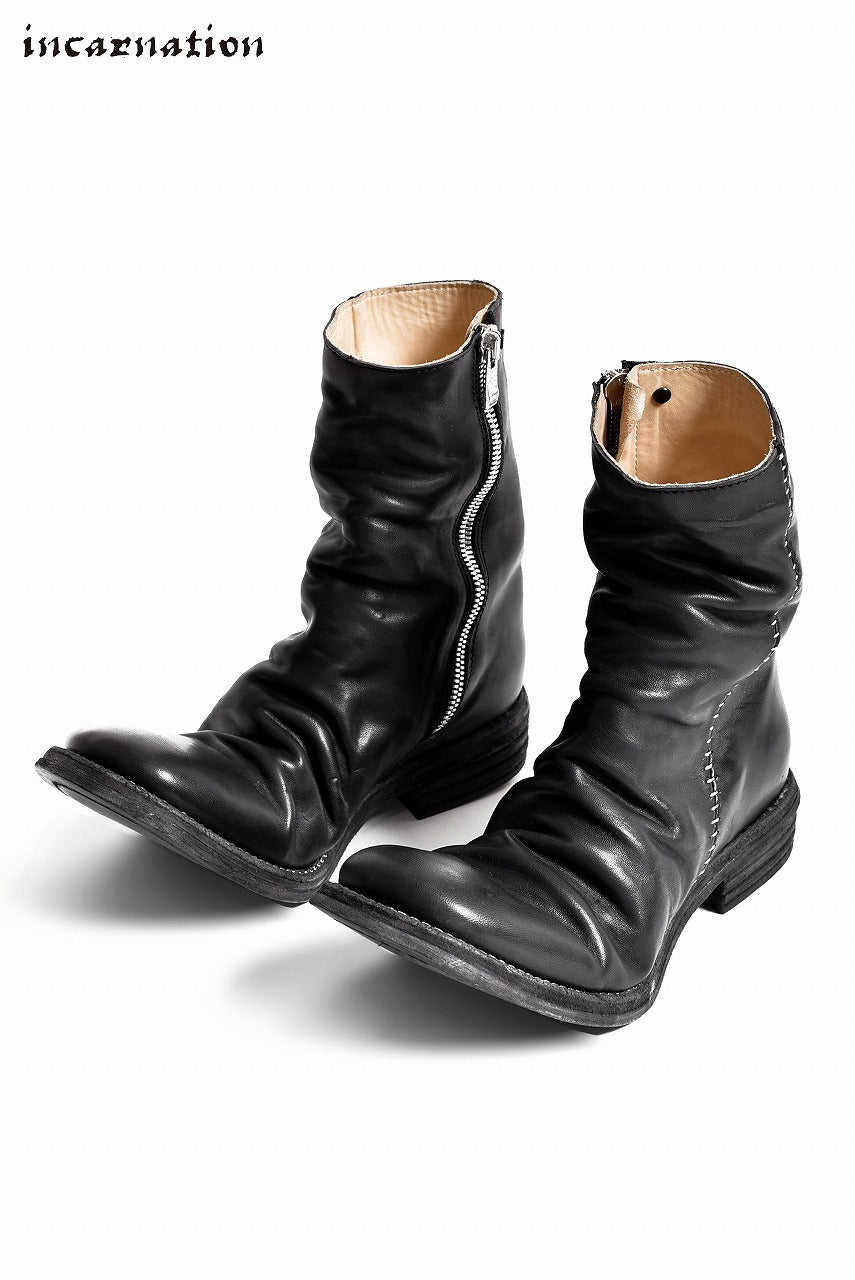画像をギャラリービューアに読み込む, incarnation exclusive Oiled Calf Leather Side Zip Hand Stitch Lined Leather Sole Boots