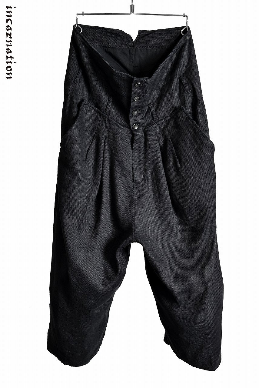 incarnation "OVER LOCKED" High Waist Wide Cropped Pants