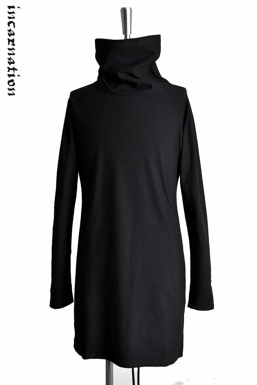 Load image into Gallery viewer, incarnation COTTON ELASTIC LOSE HIGH NECK DRAWCORD L/S PULLOVER CUT &amp; SEWN
