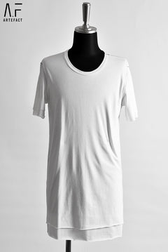 Load image into Gallery viewer, A.F ARTEFACT DOUBLE LAYERD TEE OVERLOCKED (WHITE)