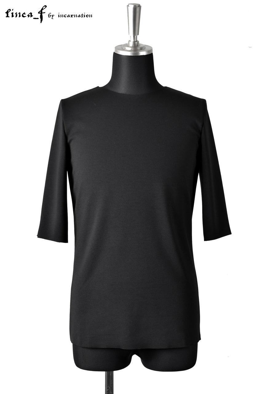 LINEA_F by incarnation OVER LOCKED SHORT SLEEVE CUT & SEWN