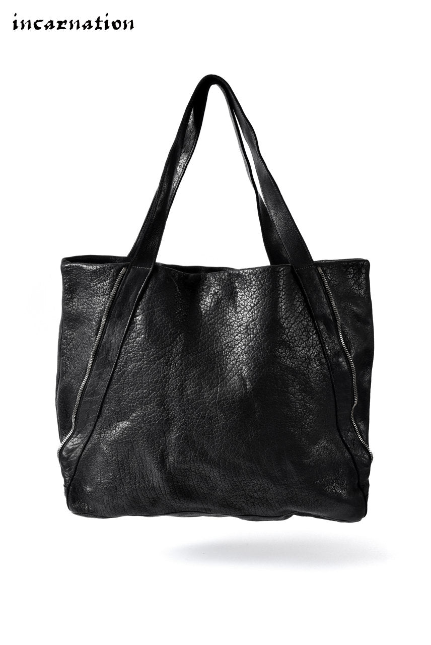 Load image into Gallery viewer, incarnation BUFFALO LEATHER SIDE ZIP TOTE BAG