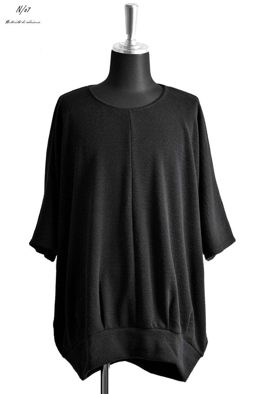 Load image into Gallery viewer, N/07 &quot;MAUSK Detail&quot; OVERFIT DOLMAN T-SHIRT (BLACK)