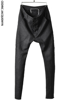 Load image into Gallery viewer, CEDRIC JACQUEMYN BLIND POCKET DROP CROTCH JEANS TR43 FA185 (BLACK)