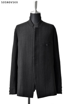 Load image into Gallery viewer, SOSNOVSKA exclusive CLOSED STRUCTURED JACKET  (BLACK)