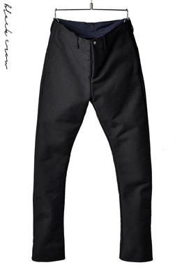 blackcrow trousers heavy moleskin with SV button (BLACK)