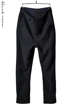 画像をギャラリービューアに読み込む, blackcrow trousers silk wool cotton tweed with SV button (NAVY)