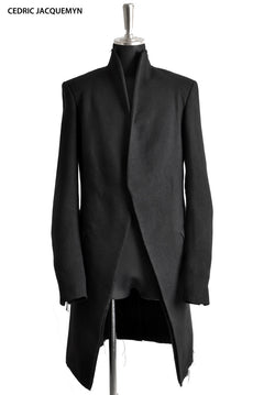 Load image into Gallery viewer, CEDRIC JACQUEMYN exclusive LONG RAW COLLAR COAT (BLACK)