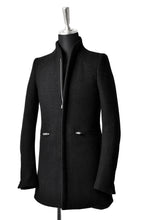 画像をギャラリービューアに読み込む, N/07 exclusive Padded Middle Coat / Wool Double-weave (DOUBLE BLACK)